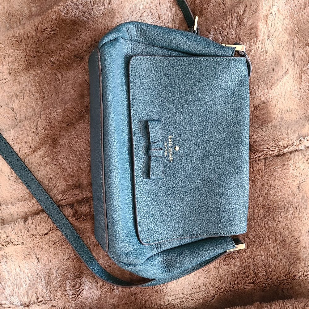 RELIST Teal Kate Spade cross body purse